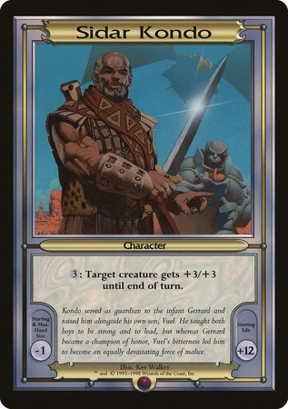 Sidar Kondo (Oversize) [Vanguard Series] | Cards and Coasters CA