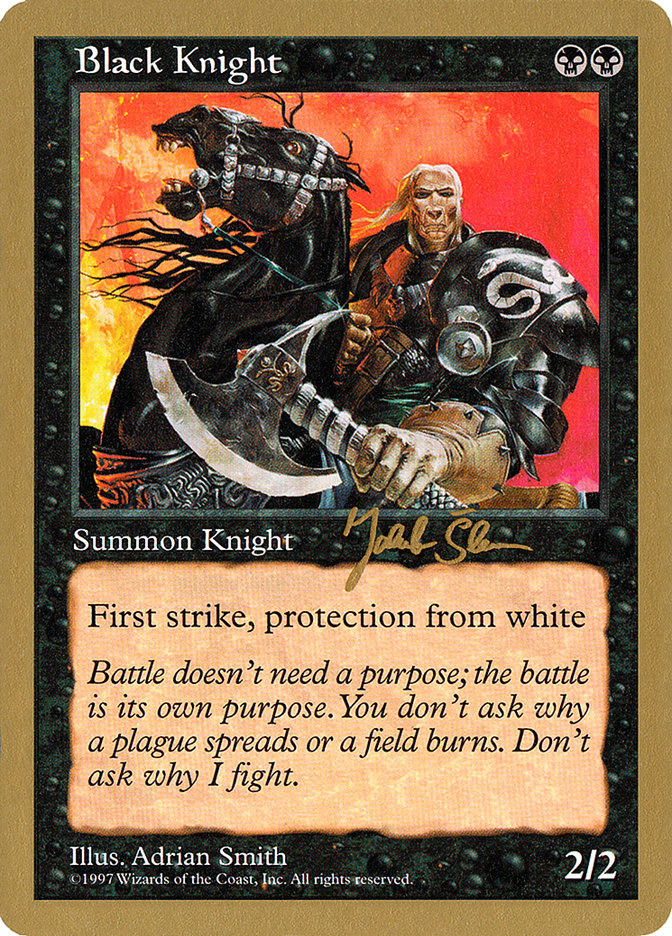 Black Knight (Jakub Slemr) [World Championship Decks 1997] | Cards and Coasters CA