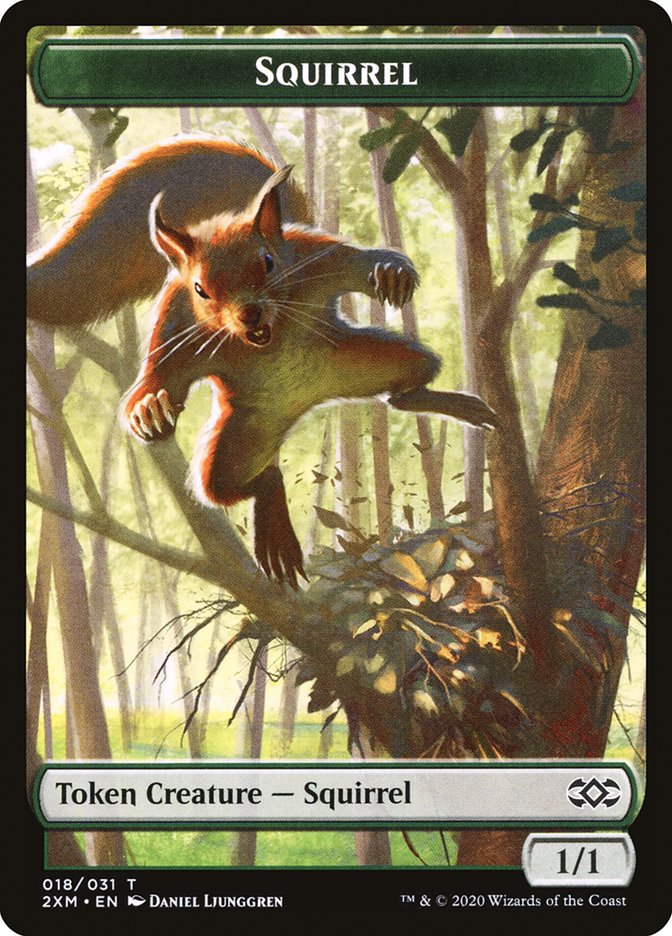 Squirrel Token [Double Masters] | Cards and Coasters CA