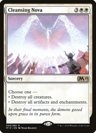 Cleansing Nova [Core Set 2019 Promos] | Cards and Coasters CA