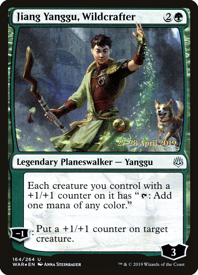 Jiang Yanggu, Wildcrafter  [War of the Spark Prerelease Promos] | Cards and Coasters CA