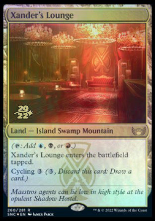 Xander's Lounge [Streets of New Capenna Prerelease Promos] | Cards and Coasters CA