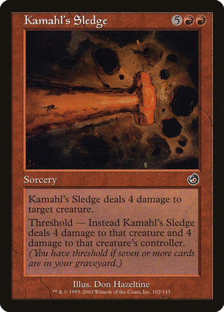 Kamahl's Sledge [Torment] | Cards and Coasters CA