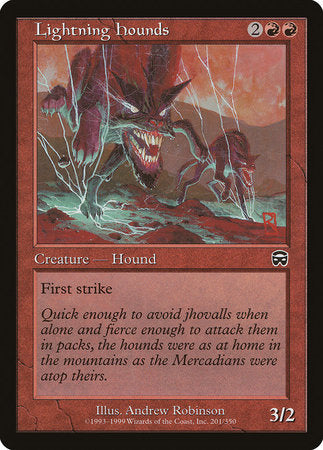 Lightning Hounds [Mercadian Masques] | Cards and Coasters CA