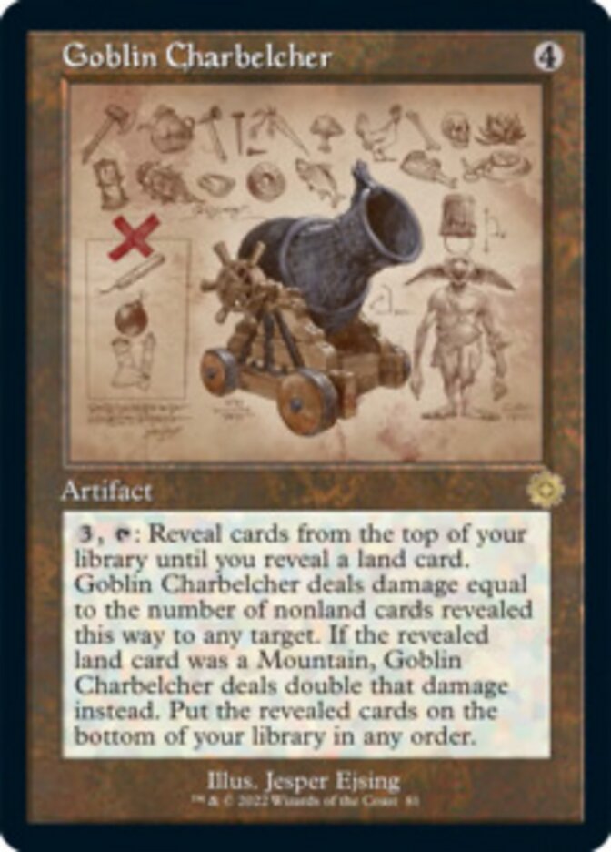 Goblin Charbelcher (Retro Schematic) [The Brothers' War Retro Artifacts] | Cards and Coasters CA