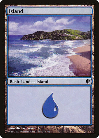 Island (343) [Commander 2013] | Cards and Coasters CA