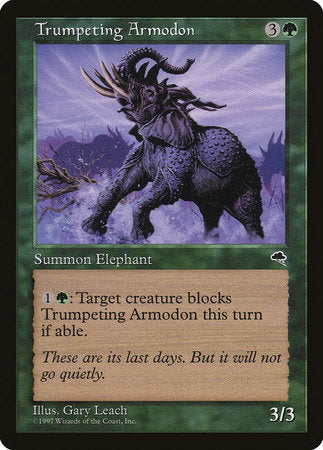 Trumpeting Armodon [Tempest] | Cards and Coasters CA