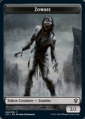 Zombie // Horror Token [Commander 2021 Tokens] | Cards and Coasters CA