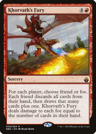 Khorvath's Fury [Battlebond] | Cards and Coasters CA