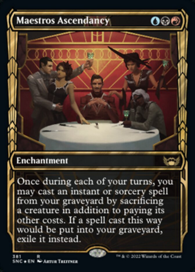 Maestros Ascendancy (Showcase Golden Age Gilded Foil) [Streets of New Capenna] | Cards and Coasters CA