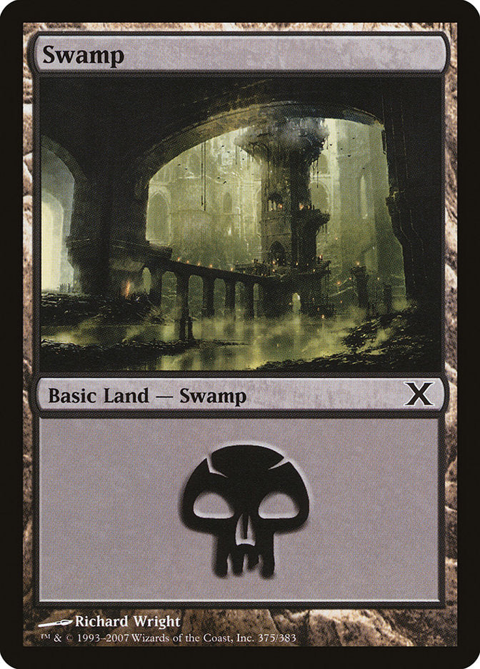 Swamp (375) [Tenth Edition] | Cards and Coasters CA
