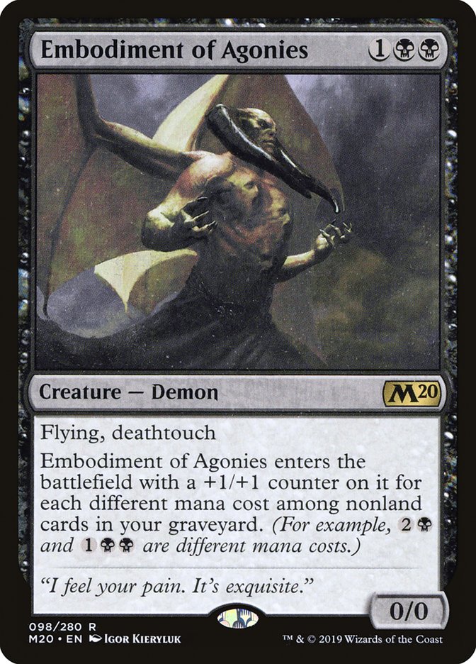 Embodiment of Agonies [Core Set 2020] | Cards and Coasters CA