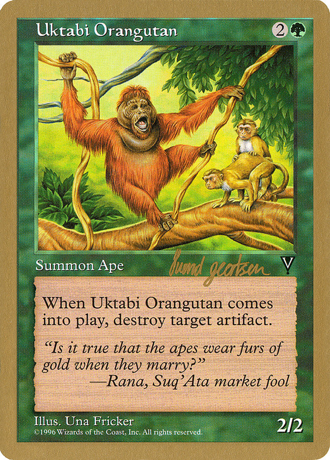 Uktabi Orangutan (Svend Geertsen) (SB) [World Championship Decks 1997] | Cards and Coasters CA