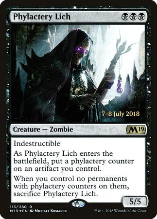 Phylactery Lich [Core Set 2019 Promos] | Cards and Coasters CA