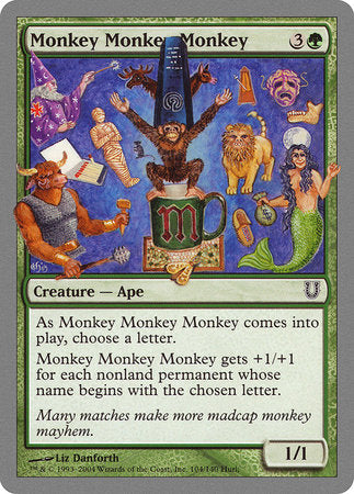 Monkey Monkey Monkey [Unhinged] | Cards and Coasters CA