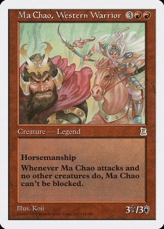 Ma Chao, Western Warrior [Portal Three Kingdoms] | Cards and Coasters CA