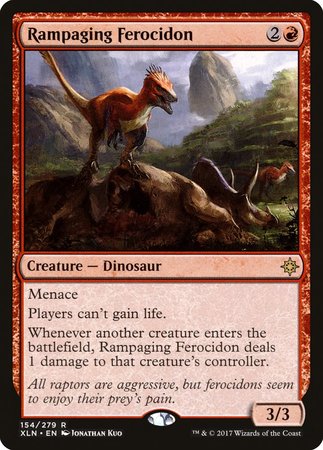 Rampaging Ferocidon [Ixalan] | Cards and Coasters CA