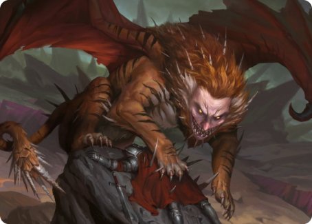 Manticore Art Card [Dungeons & Dragons: Adventures in the Forgotten Realms Art Series] | Cards and Coasters CA