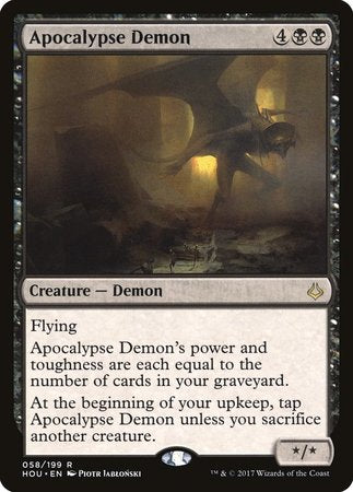 Apocalypse Demon [Hour of Devastation] | Cards and Coasters CA