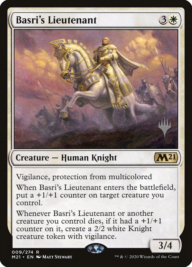 Basri's Lieutenant (Promo Pack) [Core Set 2021 Promos] | Cards and Coasters CA