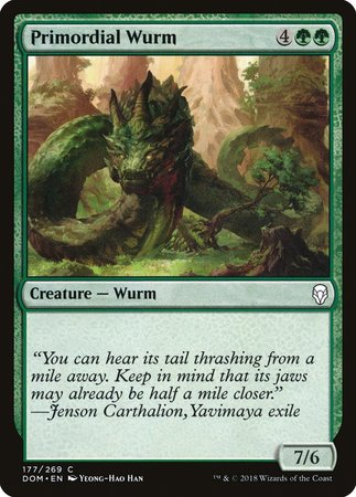 Primordial Wurm [Dominaria] | Cards and Coasters CA