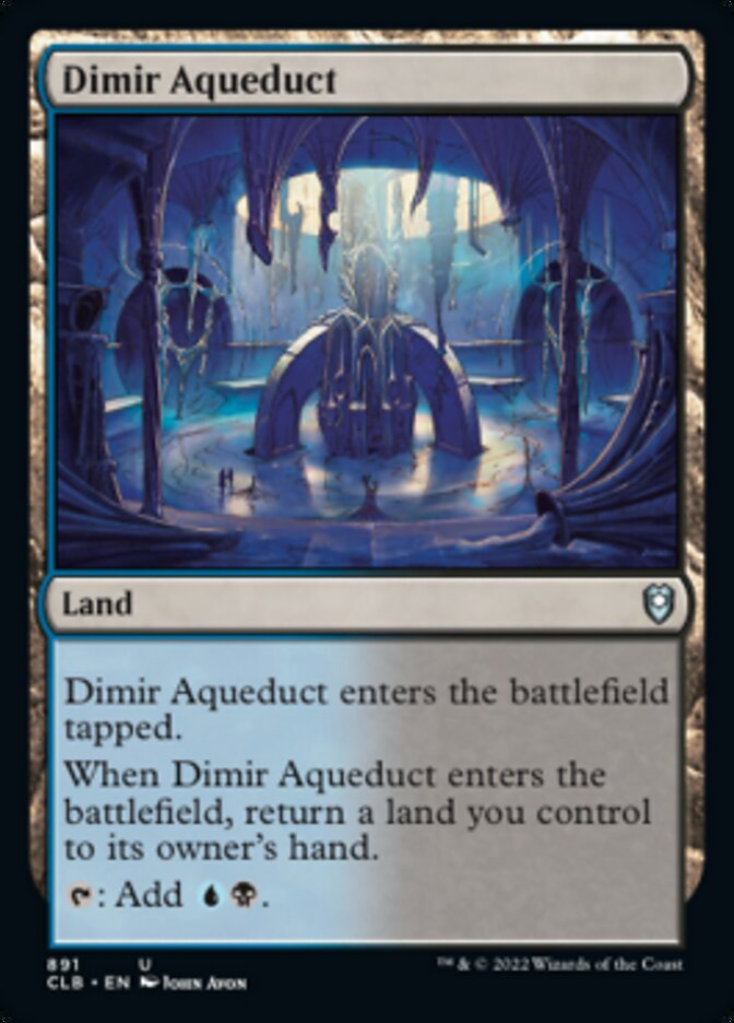 Dimir Aqueduct [Commander Legends: Battle for Baldur's Gate] | Cards and Coasters CA