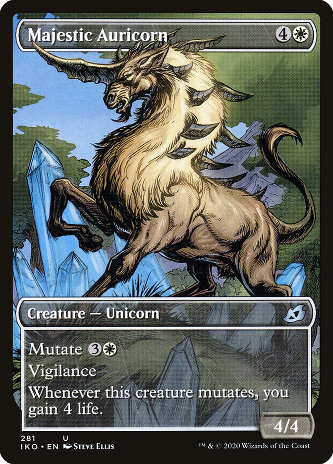 Majestic Auricorn (Showcase) [Ikoria: Lair of Behemoths] | Cards and Coasters CA