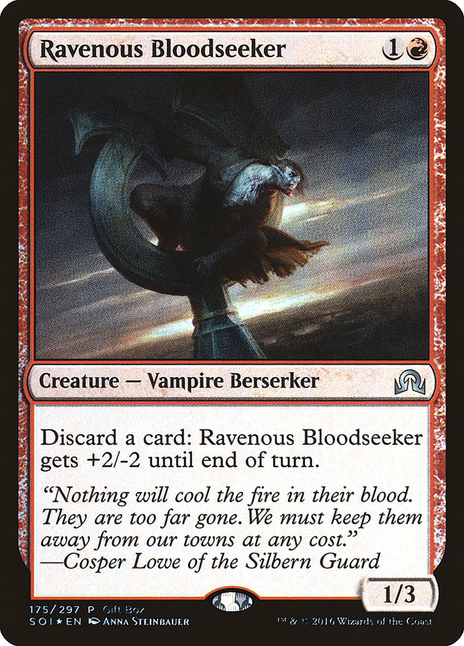 Ravenous Bloodseeker (Gift Box) [Shadows over Innistrad Promos] | Cards and Coasters CA