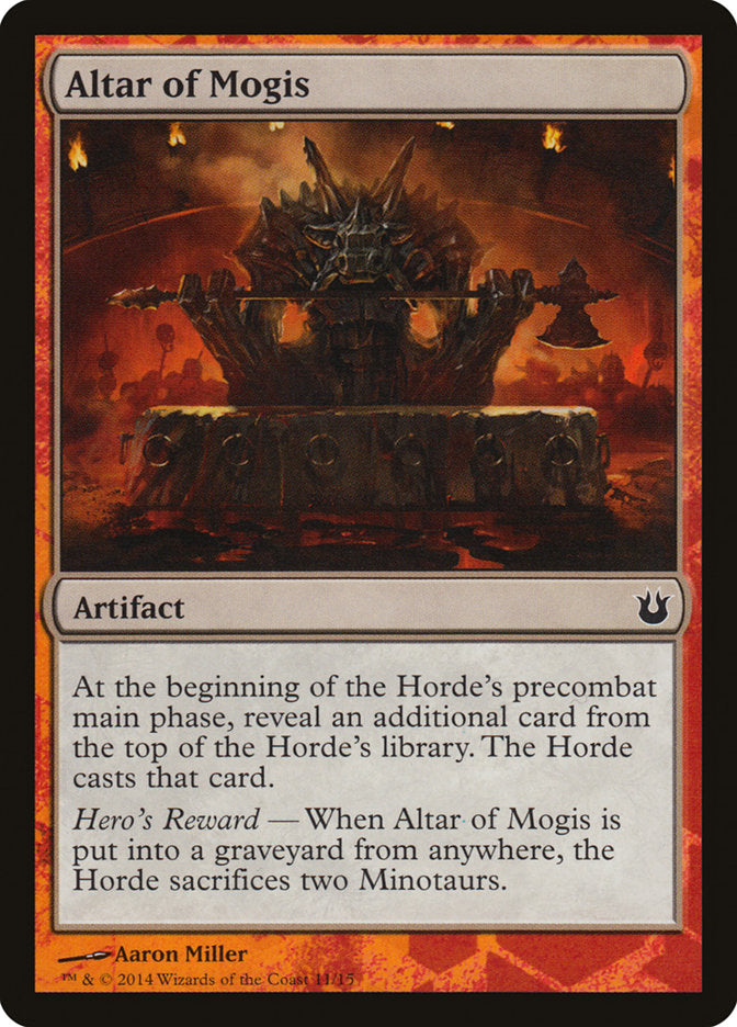 Altar of Mogis [Born of the Gods Battle the Horde] | Cards and Coasters CA