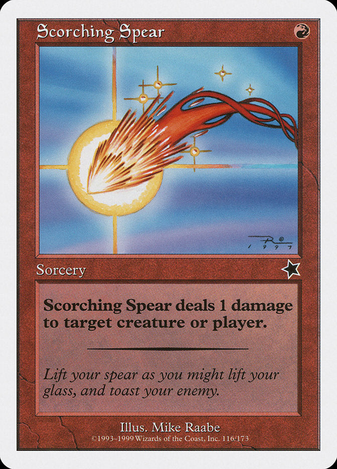 Scorching Spear [Starter 1999] | Cards and Coasters CA