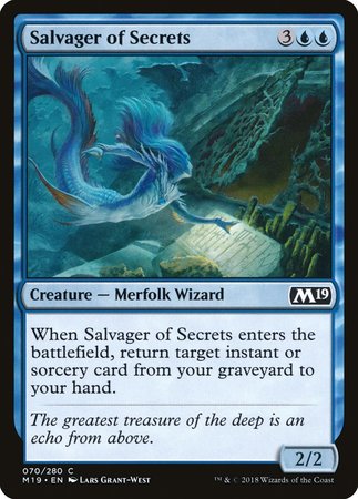 Salvager of Secrets [Core Set 2019] | Cards and Coasters CA