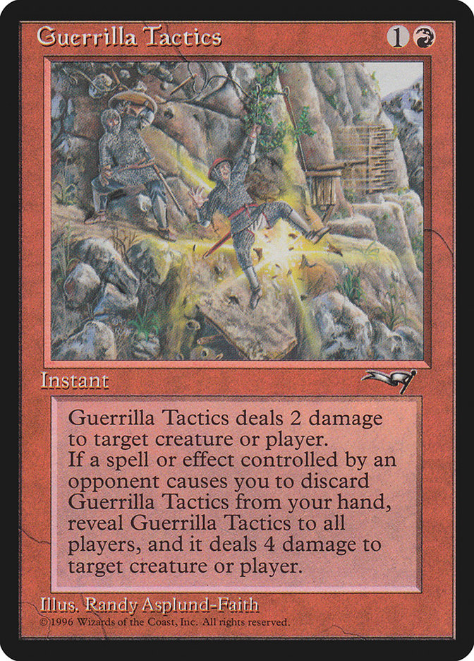 Guerrilla Tactics (Falling) [Alliances] | Cards and Coasters CA