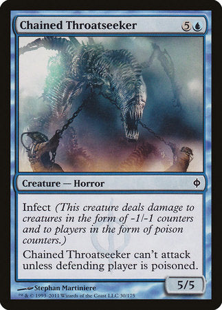 Chained Throatseeker [New Phyrexia] | Cards and Coasters CA