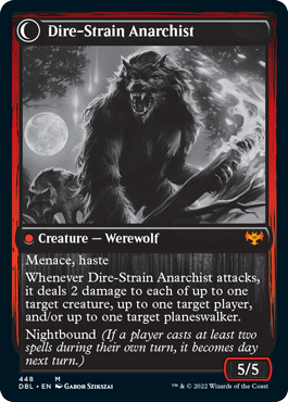 Volatile Arsonist // Dire-Strain Anarchist [Innistrad: Double Feature] | Cards and Coasters CA