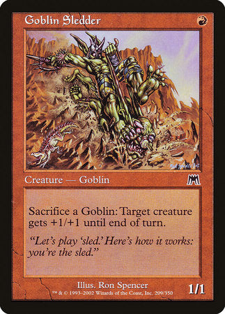 Goblin Sledder [Onslaught] | Cards and Coasters CA