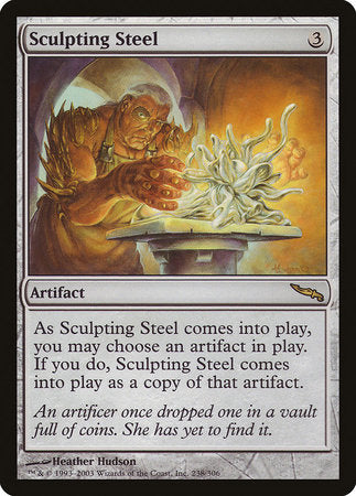 Sculpting Steel [Mirrodin] | Cards and Coasters CA