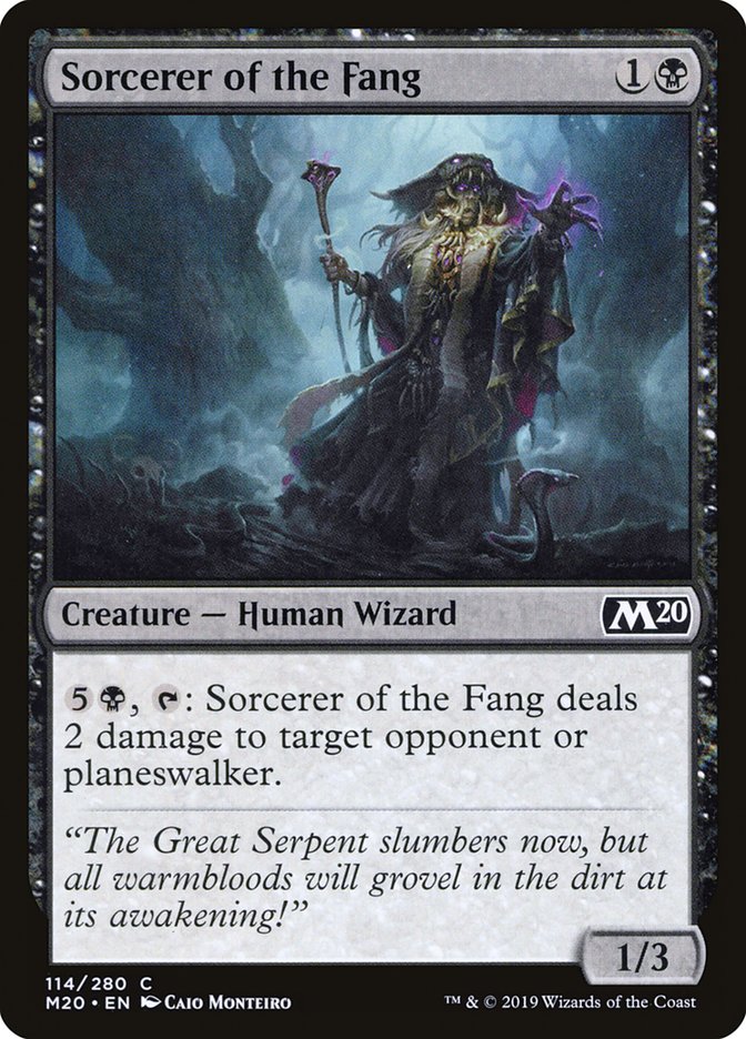 Sorcerer of the Fang [Core Set 2020] | Cards and Coasters CA