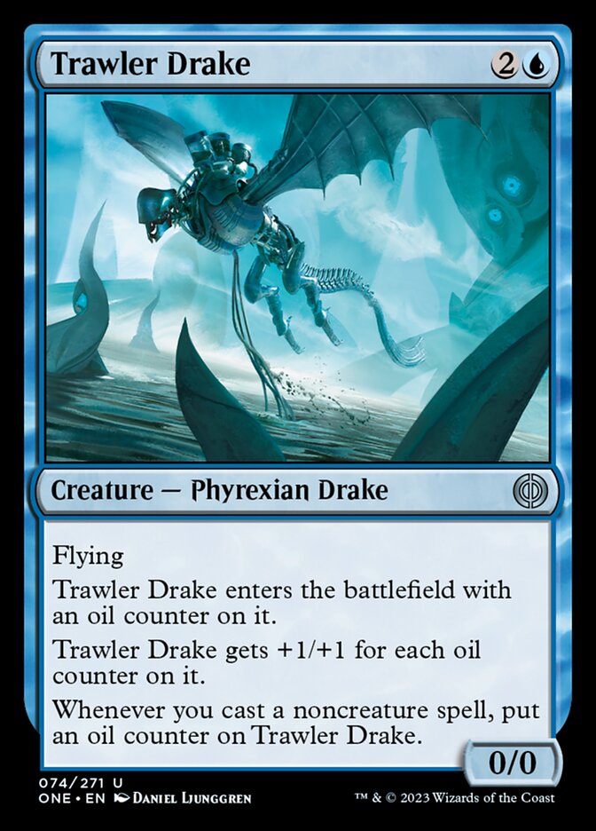 Trawler Drake [Phyrexia: All Will Be One] | Cards and Coasters CA