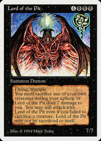 Lord of the Pit [Summer Magic / Edgar] | Cards and Coasters CA