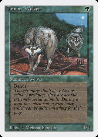 Timber Wolves [Revised Edition] | Cards and Coasters CA