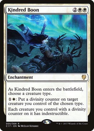 Kindred Boon [Commander 2017] | Cards and Coasters CA