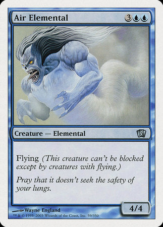Air Elemental [Eighth Edition] | Cards and Coasters CA