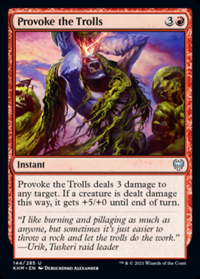 Provoke the Trolls [Kaldheim] | Cards and Coasters CA