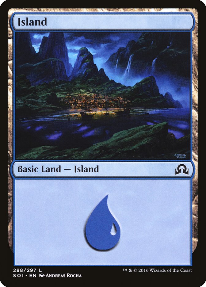 Island (288) [Shadows over Innistrad] | Cards and Coasters CA