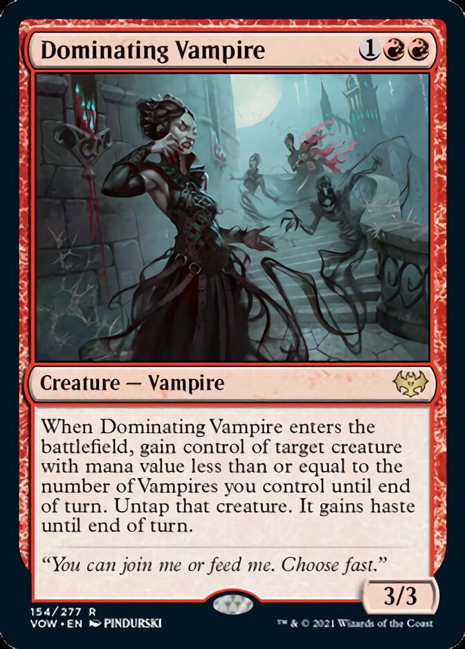 Dominating Vampire [Innistrad: Crimson Vow] | Cards and Coasters CA