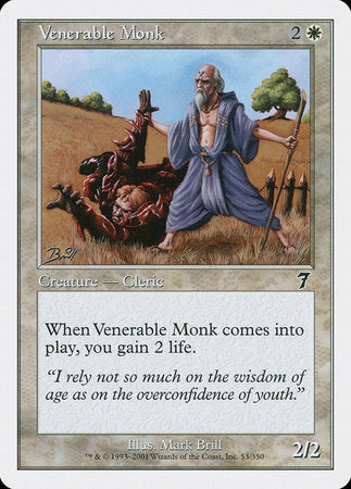 Venerable Monk [Seventh Edition] | Cards and Coasters CA
