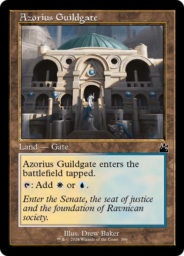Azorius Guildgate (Retro Frame) [Ravnica Remastered] | Cards and Coasters CA