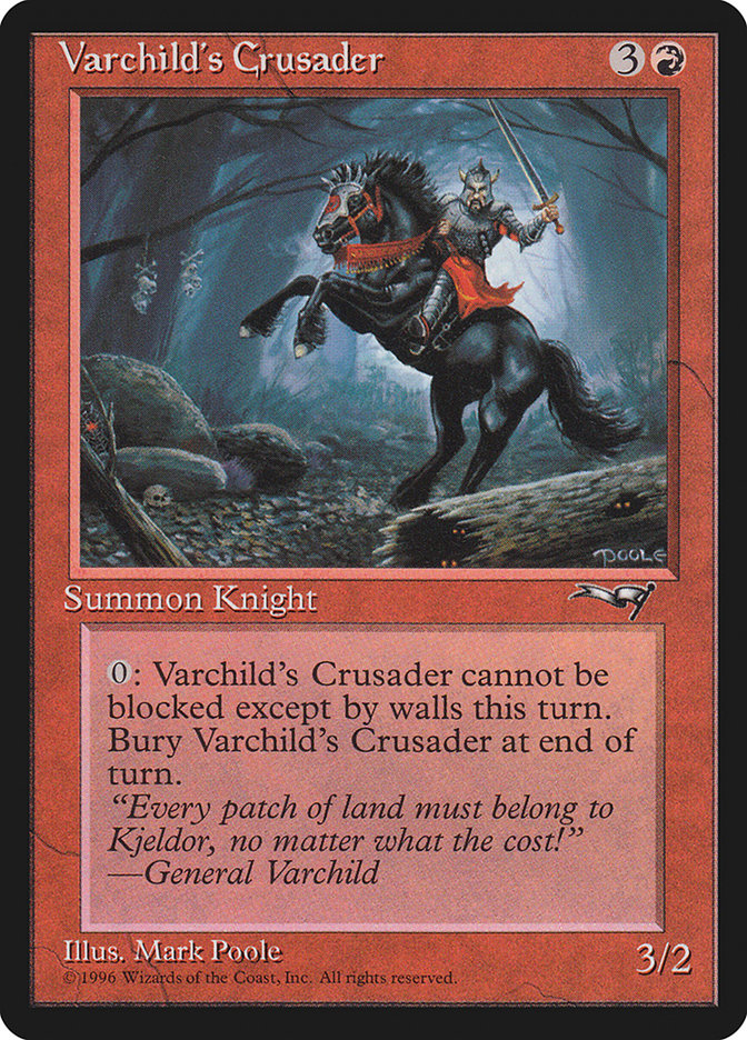 Varchild's Crusader (Black Horse) [Alliances] | Cards and Coasters CA