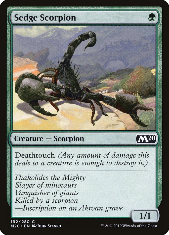 Sedge Scorpion [Core Set 2020] | Cards and Coasters CA