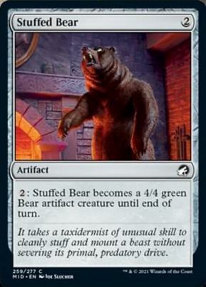 Stuffed Bear [Innistrad: Midnight Hunt] | Cards and Coasters CA